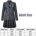 thumbnail image 1 of Women The Addams Family Family Cosplay Teenagers Girls Wednesday Addams Nevermore Academy Black School Uniform Costume zhangyuxiang LED, 1 of 2