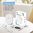 thumbnail image 6 of HKHKPI Label Maker Machine With Tape, Wireless Bluetooth Label Printer, Mini Labeler for School Home Office Organization, White, 6 of 6