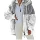 thumbnail image 2 of Puntoco Moda Mujer Cálido Faux Coat Chaqueta Invierno Cremallera Manga Larga Prendas de abrigo Puntoco Puntoco-2311, 2 of 7