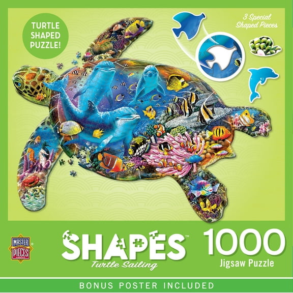 MasterPieces 1000 Piece Jigsaw Puzzle - Turtle Sailing - 25.6"x20.4"