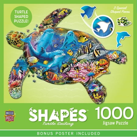 MasterPieces 1000 Piece Jigsaw Puzzle - Turtle Sailing - 25.6 x20.4