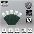 thumbnail image 4 of 70 Cool White LED Christmas Lights, Long Life, Outdoor String Lights, Connectable, for Tree, Party, Holiday, Wedding, Christmas, Decoration, 24' Length, 4" Spacing, 4 of 8