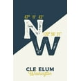 thumbnail image 4 of Cle Elum, Washington, Longitude Latitude, Local Love (19x27 inches, Premium 500 Piece Jigsaw Puzzle for Adults and Family, Made in USA), 4 of 4