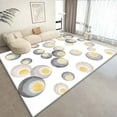 thumbnail image 2 of Living Room Rug 80 cm x 160 cm Geometric Design with Rubber Backing and Medium-Pile Microfiber Construction, 2 of 9