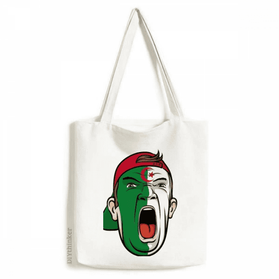 Algeria Makeup Screang Cap Tote Canvas Bag Shopping Satchel Casual Handbag