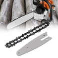 thumbnail image 1 of Mini Chain Guide Bar Combo, High Hardness Chain Guide Bar Accessories  For Wood Cutting 4inch With 1/4 28 Links Chain,6inch With 1/4 37 Links Chain, 1 of 8