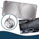 thumbnail image 2 of Parasol para coche de 190 x 90 cm, reflectante, plateado, para ventana frontal, protector solar contra rayos UV, 2 of 4