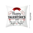 thumbnail image 2 of Valentine's Day Love Pillow Soft Plush Decorative Throw Cushion, Romantic Home Gift for Couples, 2 of 5