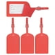 thumbnail image 1 of Etiquetas de Equipaje Uxcell para Maletas [4PCS] - Etiqueta de Bolsa con Cubierta de Privacidad Segura y Hebilla Ajustable - [Rojo - Cuero PU], 1 of 7
