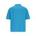 thumbnail image 4 of Men's Cotton Linen Henley Shirt Short Sleeve Casual Summer Band Collar Beach T-Shirts Button-up Solid T-Shirt, 4 of 6