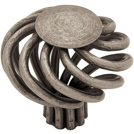 Liberty 40mm Large Wire Swirl Knob with Flat Top, Available in Multiple Colors