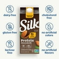 Silk Almond Milk Dairy Free, Gluten Free, Less Sugar, Dark Chocolate Protein, 59 fl oz Carton