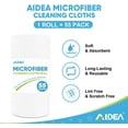 thumbnail image 3 of AIDEA Shop Towels White 55 Sheets Microfiber Cleaning Cloth Shop Rags Washable, Microfiber Towels for Cars, Cleaning Rags Reusable Paper Towels for Automotive, Mechanic, Workshops, House-11×9", 3 of 7