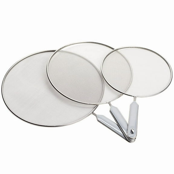 Set of 3 Stainless Steel Splatter Shields