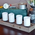 thumbnail image 4 of Tribeca Plank Tray, Votive 4 Candelabra, Mantles or Centerpiece Placement, Handmade, Wood and Metal, 20.75 inches, 4 of 7