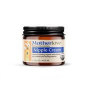 Motherlove Organic Lanolin-Free Nipple Cream, Breastfeeding Essential, 1.5 oz Jar