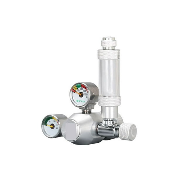 Régulateur de CO2 Hydroponique avec Valve de Contrôle Système de Contrôle par Solénoïde Kit de Réduction de Pression de CO2 pour Aquarium, Installation Facile