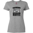 thumbnail image 3 of Inktastic Gaming Makes Me Happy Women's T-Shirt, 3 of 5