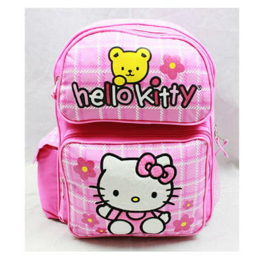 Hello Kitty Plants Black/Pink Medium Backpack (14 Inch) - Walmart.com
