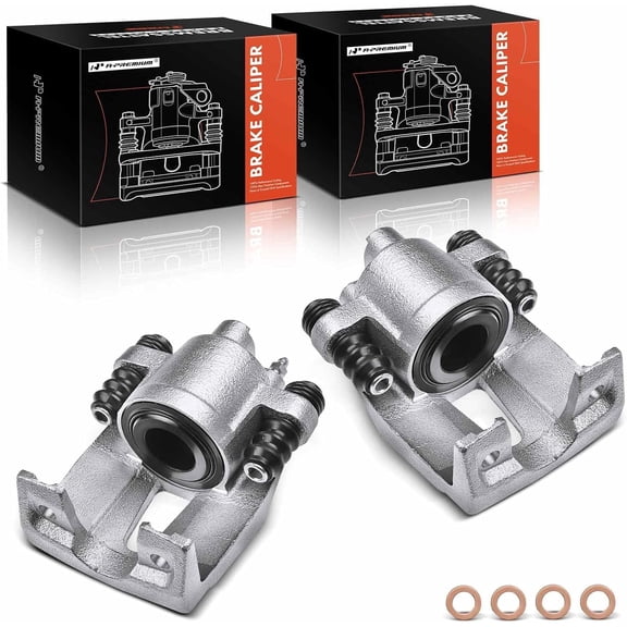 A-Premium Disc Brake Caliper Assembly Without Bracket Compatible with Dodge Dakota 2003-2004 Rear Left and Right Side 2-PC Set