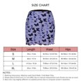 thumbnail image 5 of Falda ajustada para mujer, talle alto, envoltura de cadera, estampados elegantes, colores brillantes, falda corta para mujer para salidas de fiesta, citas, morado L, 5 of 5