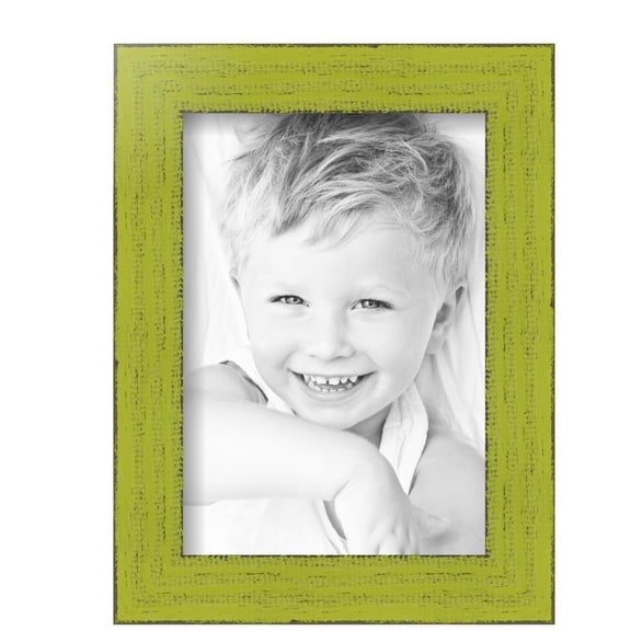 ArtToFrames 7" x 10" Modern Green Picture Frame, 7x10 inch Green Wood Poster Frame (WOM-4589),  Pack