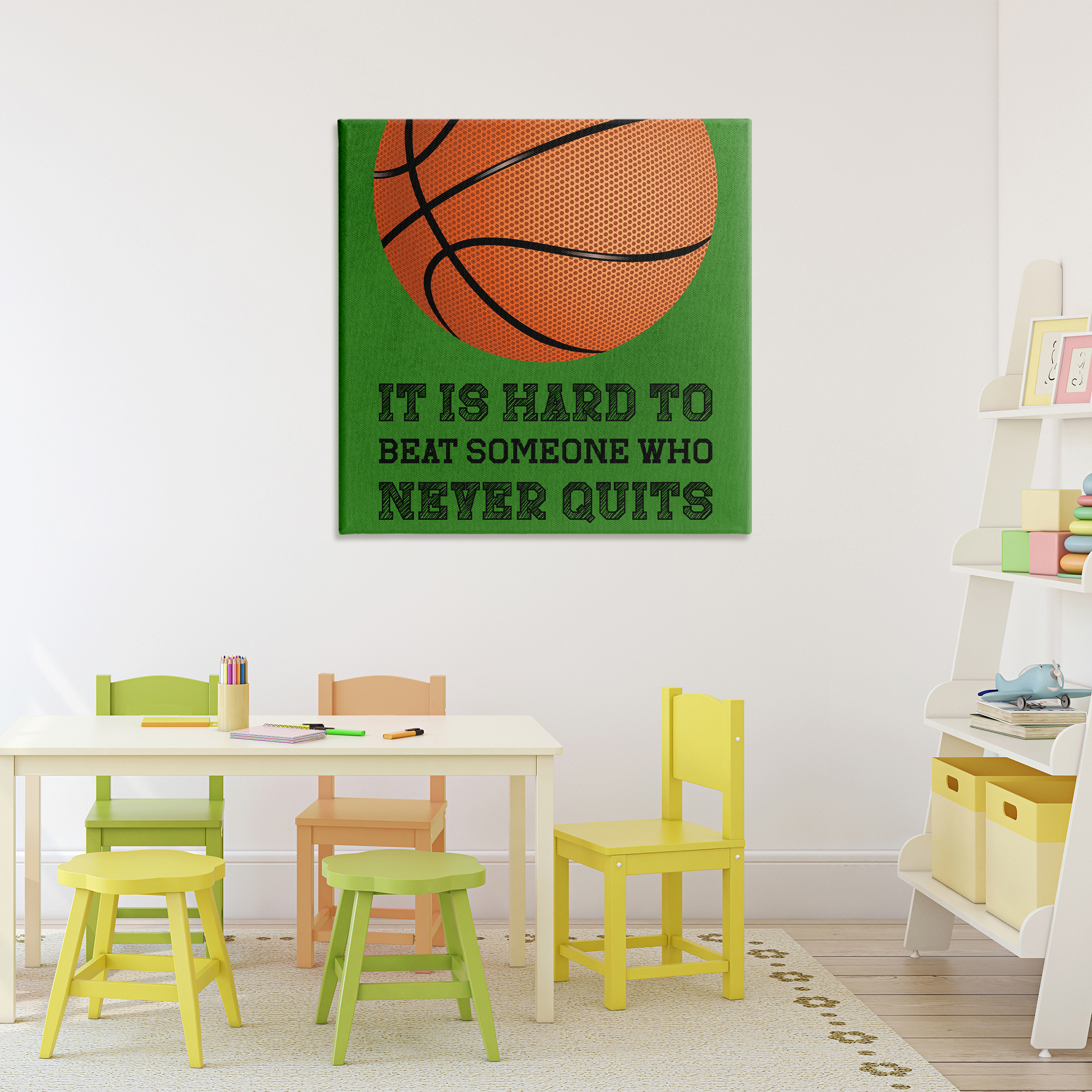 Someone Who Never Quits Canvas Wall Art, design by Marcus Prime