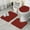 Red Black Checkerboard, variant on Red Black Checkerboard Checkered Pattern Bathroom Rugs Sets 3 Piece,Toilet Cover Set,Absorbent Non Slip Bathroom Mats Sets with U-Shaped Contour Rug Toilet Rug Set