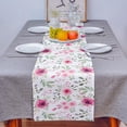 thumbnail image 5 of Spring Pink Flower Table Runner Party Wedding Centerpieces for Tables Home Hotel r Kitchen Dining Tablecloth, 5 of 7