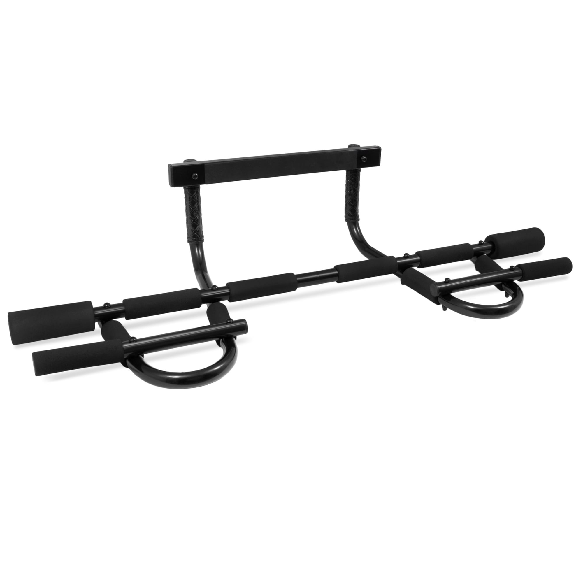 ProsourceFit 12 Grip Door Pull Up Bar, Multi Grip Pull Up Bar, Doorway Workout Bar Dorm Room Workout Equipment