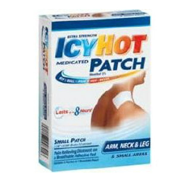 Icy Hot Topical Pain Relief, 5 Strength Menthol Patch 5 per Box