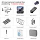 thumbnail image 4 of S88 2.4GHz 4K HD FPV Cámara Quadcopter Juguetes WiFi Mini RC Drone con luces LED Tmvgtek libre de BPA, 4 of 9