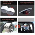 thumbnail image 4 of Blind Spot Mirrors For Cars Waterproof 360rotatable Convex Rear View Mirror For Universal Cars -2 Pack, 4 of 5