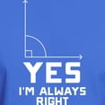thumbnail image 3 of CafePress - Yes I'm Always Right Dark T Shirt - Men's Classic Graphic Cotton T-Shirt, 3 of 4