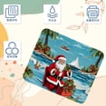 thumbnail image 3 of Alfombrilla de ratón con diseño de Papá Noel en la playa, antideslizante, para escritorio de oficina, papel secante de tela Jiaji, para portátil y escritorio impermeable para oficina y, 3 of 7