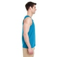 thumbnail image 3 of Gildan G520 Heavy Cotton Tank Top, XL, Sapphire, 3 of 3
