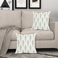 thumbnail image 4 of Boho Pillow Covers 20x20 Inch Teal Bohemian Geometric Decorative Throw Pillow Covers Farmhouse Outdoor Pillowcases Cotton Linen Cushion Covers for Couch Sofa Bed Home Decor (Pack of 2), 4 of 6