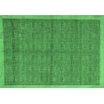 thumbnail image 1 of Ahgly Company Indoor Rectangle Abstract Emerald Green Modern Area Rugs, 5' x 7', 1 of 4