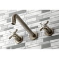 thumbnail image 3 of Kingston Brass KS8028BEX Essex Two-Handle 3-Hole Wall Mount Roman Tub Faucet in Brushed Nickel, 3 of 7