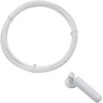 thumbnail image 6 of Yoqb Wall Mount Curtain Wire Rod Set,5m/16.4ft Adjustable Curtain Drape Wire Rod Set,Stainless Steel Wall Decor Picture Hanging Kit for Tapestry, Crafts Art Display-White A109, 6 of 6