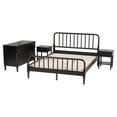 thumbnail image 3 of Baxton Studio Braith Farmhouse Bedroom Set, Queen, Black, 3 of 12