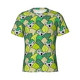 thumbnail image 3 of Naloa Cartoon Koala Bear and Leaf Men's T-Shirt Sport T-shirt Men's Basic Tee Casual Men's Shirt, Round Neck, Short Sleeves - Medium, 3 of 5