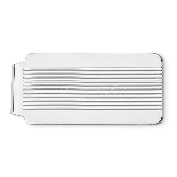 Beautiful Sterling Silver Rhodium-plated Money Clip