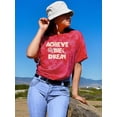 thumbnail image 2 of Achieve The Dream Lettering Tie Dye Crystal Women -Image by Shutterstock, Female XX-Large, 2 of 4