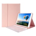 thumbnail image 1 of Estuche para teclado Irfora Funda de teclado BT desmontable con ranura elástica para lápiz compatible con iPad Pro 10.5 / Air3 10.5 2019 / iPad 10.2 2020 Rosa Irfora Estuche para teclado, 1 of 5