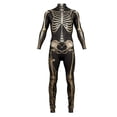 thumbnail image 4 of Men's Halloween Skeleton Jumpsuit Tight Fit Bodysuit,Long Sleeve Bodysuit for Performance Dress Up Party Onesie, 4 of 5