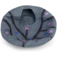 thumbnail image 2 of The Himalayan Bazaar Small 1-in-1 Eco-Friendly Felt Cat Bed with Removable Mat, Enchanted Tree, 2 of 4