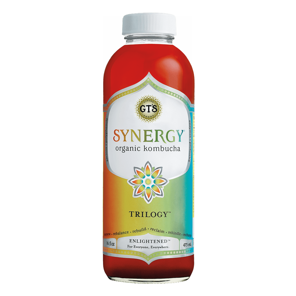 GT'S Synergy Trilogy Kombucha Drink Organic & Raw, 16 Fl Oz Walmart