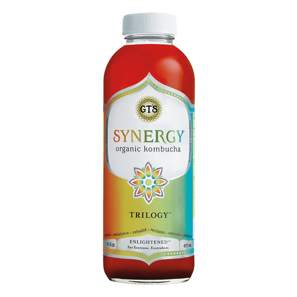 GT'S Synergy Trilogy Kombucha Drink Organic & Raw, 16 Fl Oz Walmart
