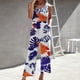 thumbnail image 2 of Mono estampado de verano para mujer, tirantes adelgazantes, un hombro, plisado, cintura alta, informal, pantalones de pierna Fridja  alkflakhf36637, 2 of 5